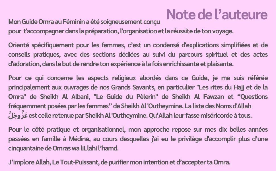 Mon Guide Omra au Féminin