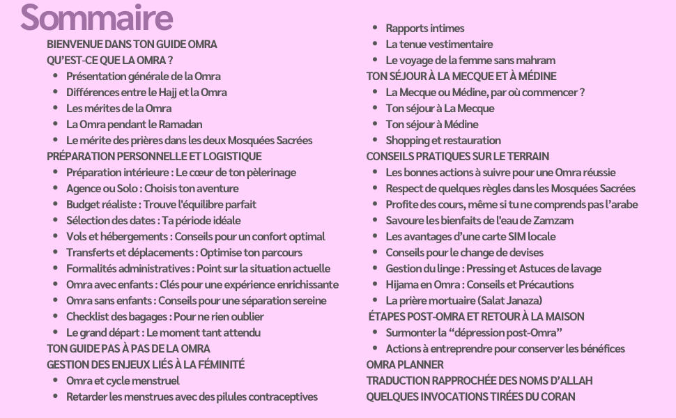 Mon Guide Omra au Féminin