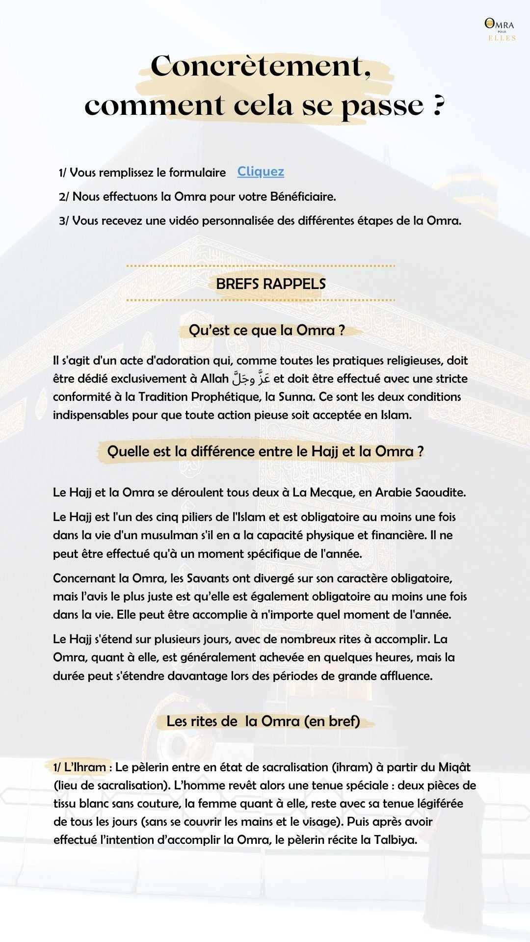 Omra badal (par procuration)