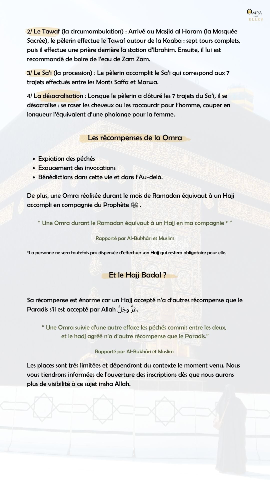 Omra badal (par procuration)