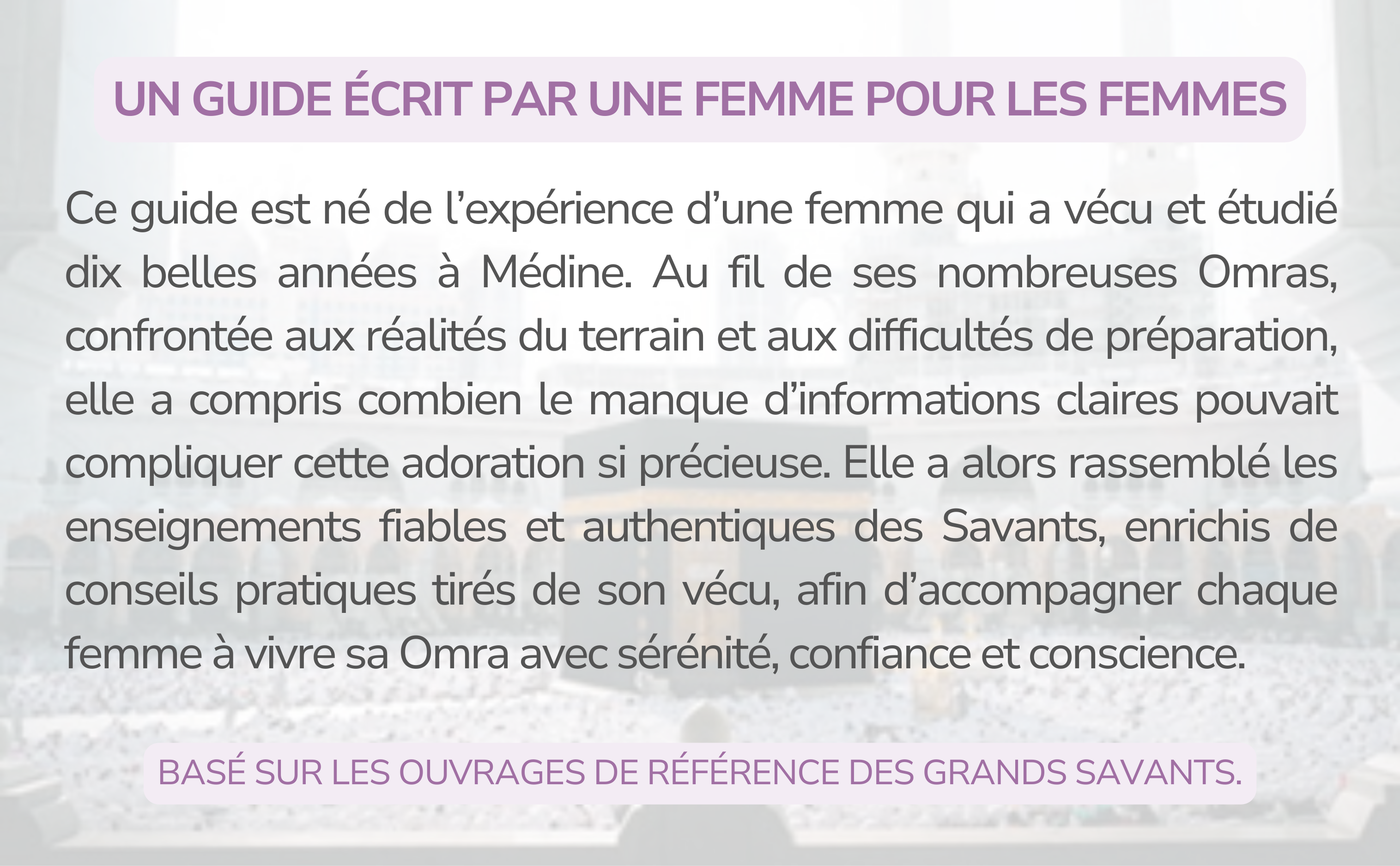 Mon Guide Omra au Féminin