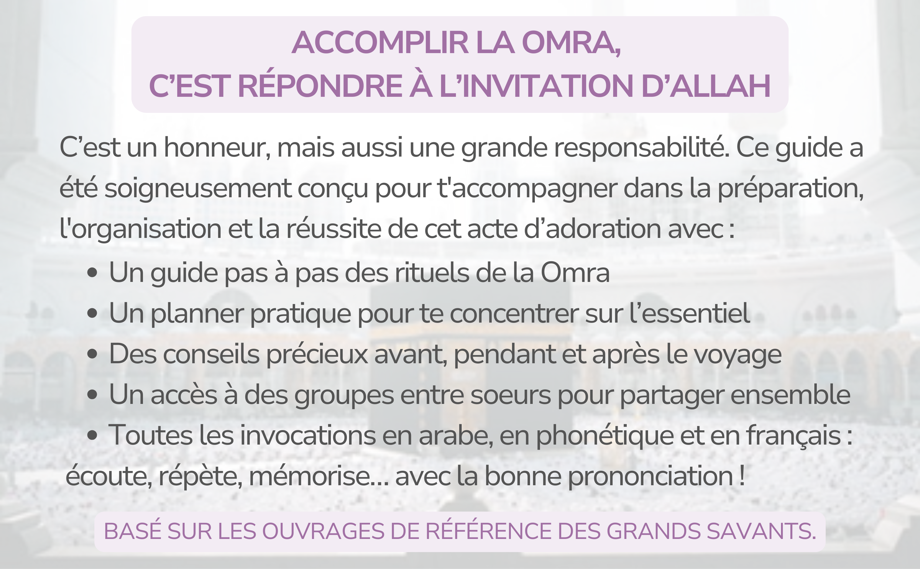 Mon Guide Omra au Féminin