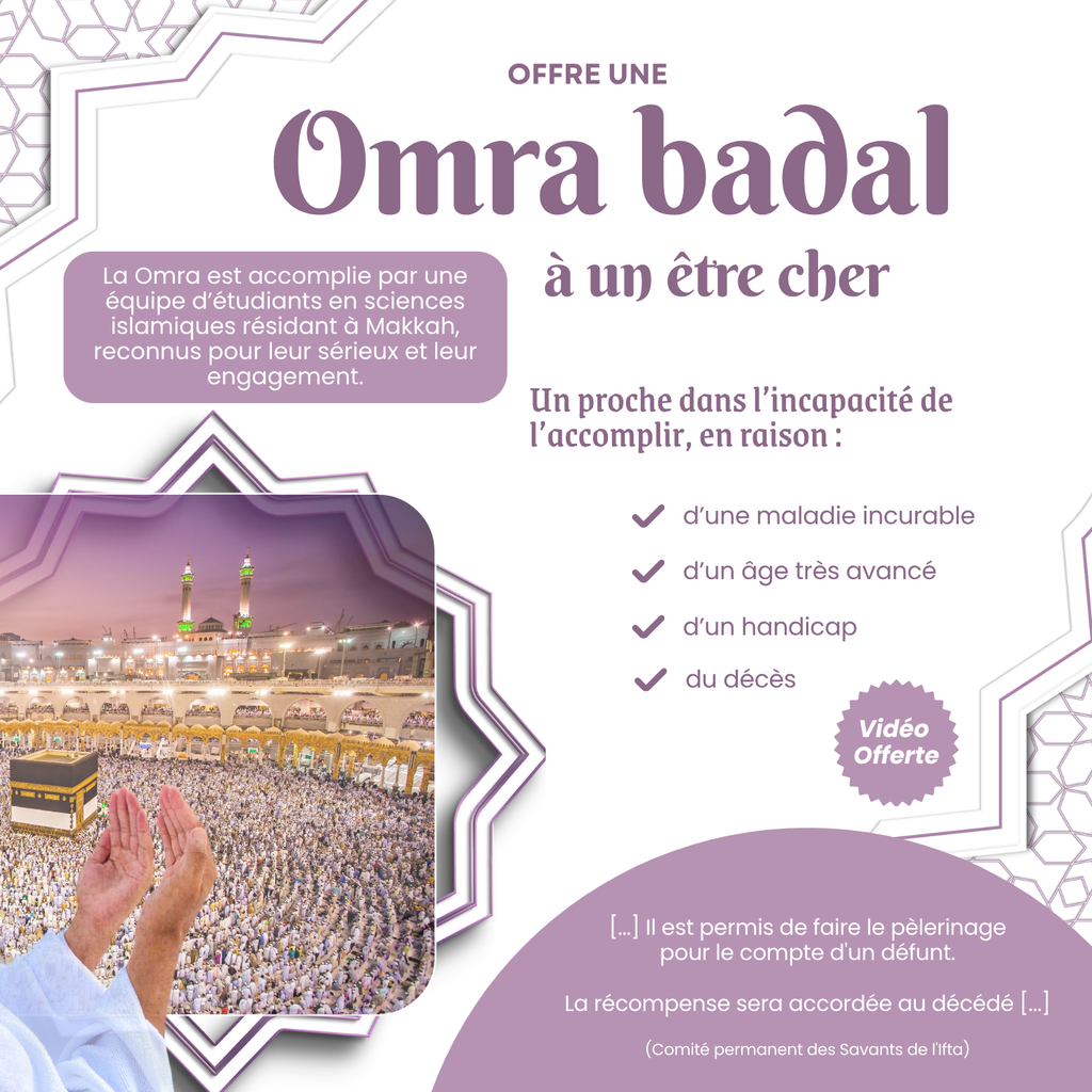 Omra badal (by proxy) 